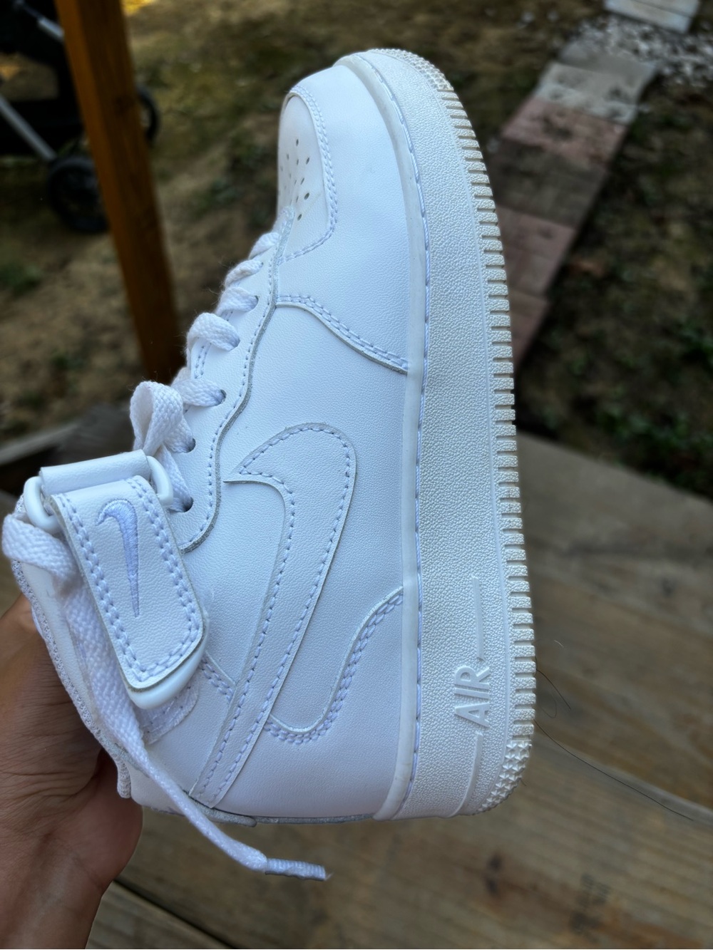 Kids White High-Top Sneakers - Classic Casual Style